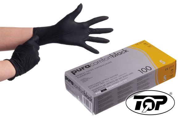 Nitril - Handschuhe Farbe: schwarz