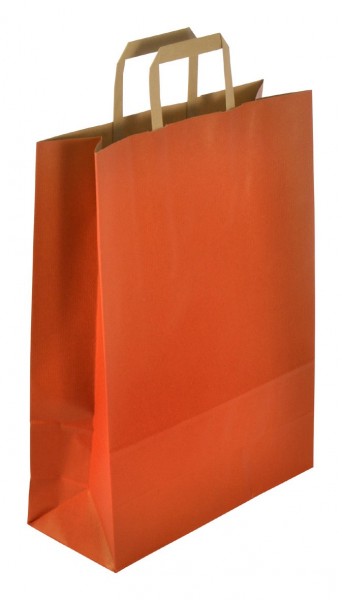 Papiertragetaschen Standard recyceld Farbe: rot