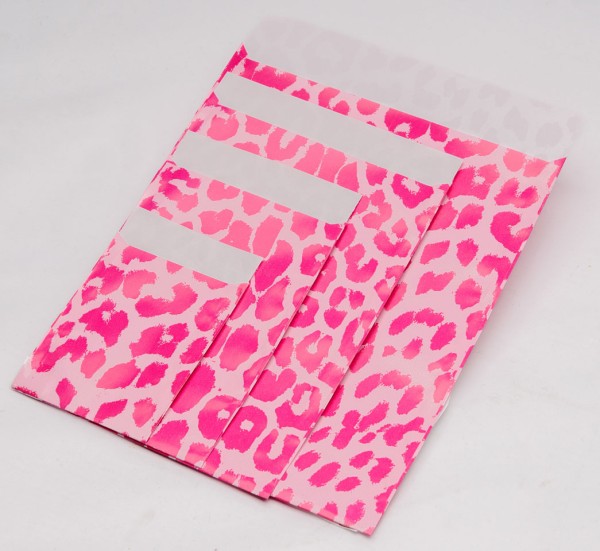 Flachbeutel - Leo koralle-pink